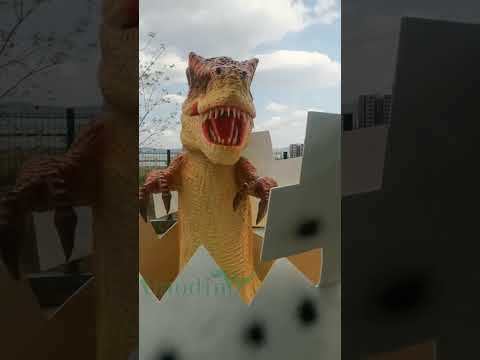 Animatronic Hatching T-Rex Egg for Theme Park Display