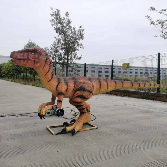 Outdoor Realistic Velociraptor Animatronic for zoo&theme park
