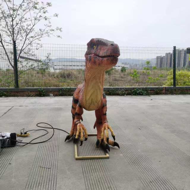 Outdoor Realistic Velociraptor Animatronic for zoo&theme park