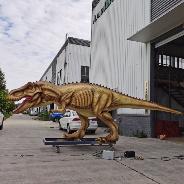 Outdoor Life Size Animatronic Giganotosaurus Dinosaur for Jurassic Theme Park
