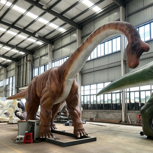 15m Servo Motor Animatronic Brachiosaurus  for Dinosaur Parks