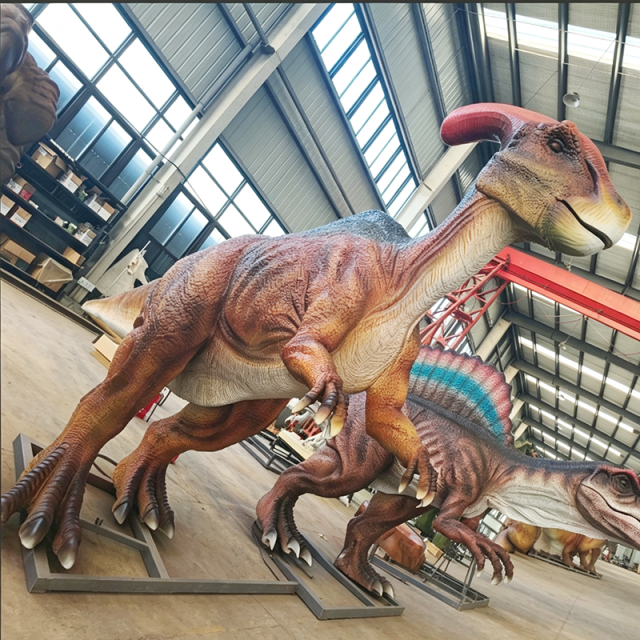 Animatronic Parasaurolophus Dinosaur for Theme Parks