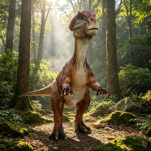 Animatronic Parasaurolophus Dinosaur for Theme Parks