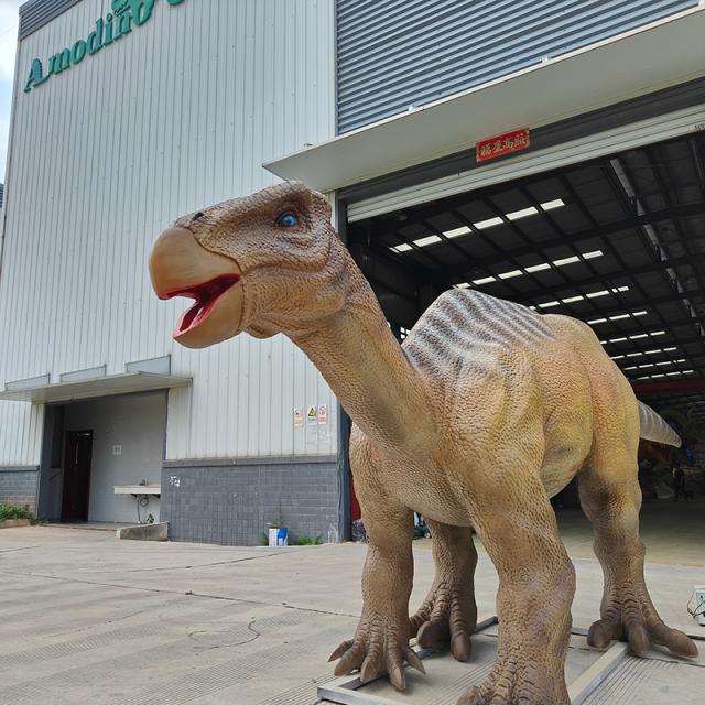 Realistic Animatronic Iguanodon Dinosaur for Attractions