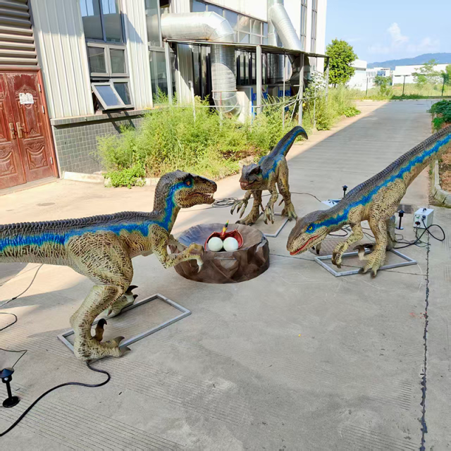 Animatronic Velociraptor Dinosaur | Realistic Raptor Model for theme park