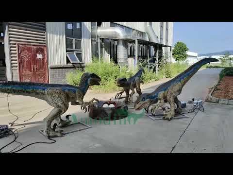 Animatronic Velociraptor Dinosaur | Realistic Raptor Model for theme park