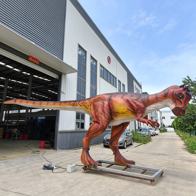 Life Size Animatronic Pachycephalosaurus Dinosaur for Theme Parks
