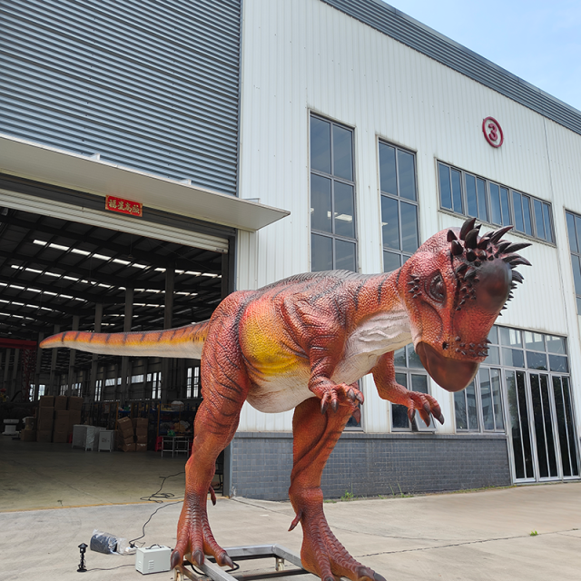Life Size Animatronic Pachycephalosaurus Dinosaur for Theme Parks
