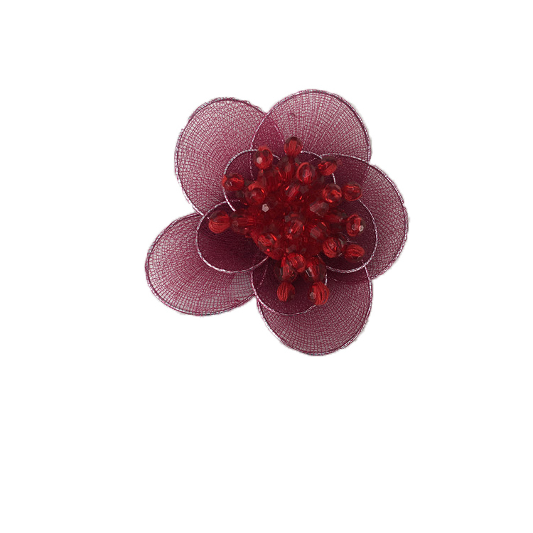 European and American new Bohemian bead embroidery, bead embroidery, shoe flower beaded women's shoes, slippers, children's shoes, shoe flower buckle accessories, sample processing