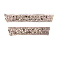 Hot selling new laser hot drill nail handmade woven jewelry women's sandals upper semi-finished wholesale processing customization