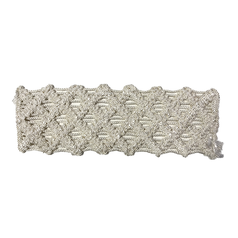 2021 New Bohemian Embroidered Plush Cloth Shoes Material Rope Rust Craft Upper Semi finished Sandals Sample Processing Customization