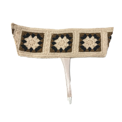 Hot selling new laser hot drill nail handmade woven jewelry women's sandals upper semi-finished wholesale processing customization