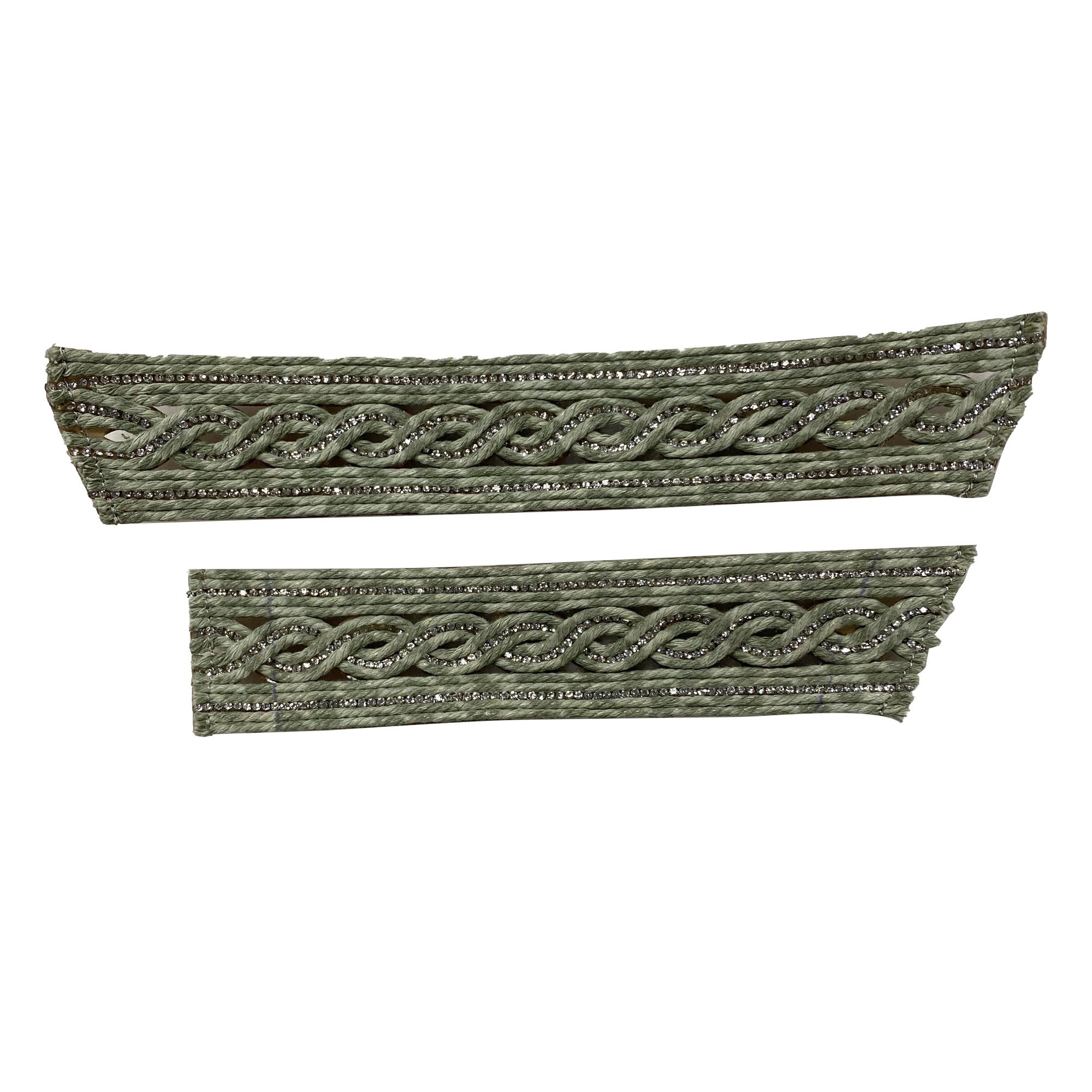 Hot new laser hot drilling nail hand woven jewelry women sandals upper semi-finished wholesale processing customization
