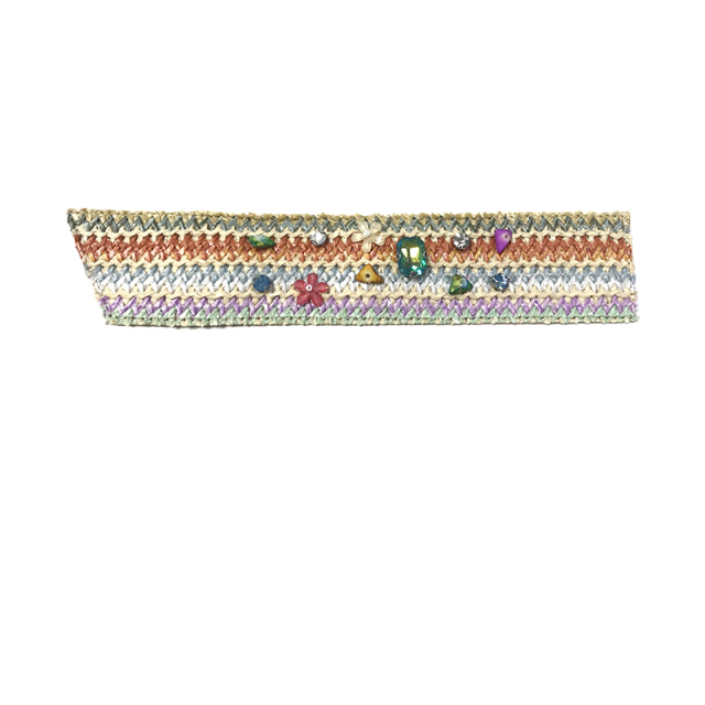 Hot new laser hot drilling nail hand woven jewelry women sandals upper semi-finished wholesale processing customization