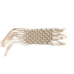 The new PU material braided summer women's sandals upper semi-finished products wholesale processing customization