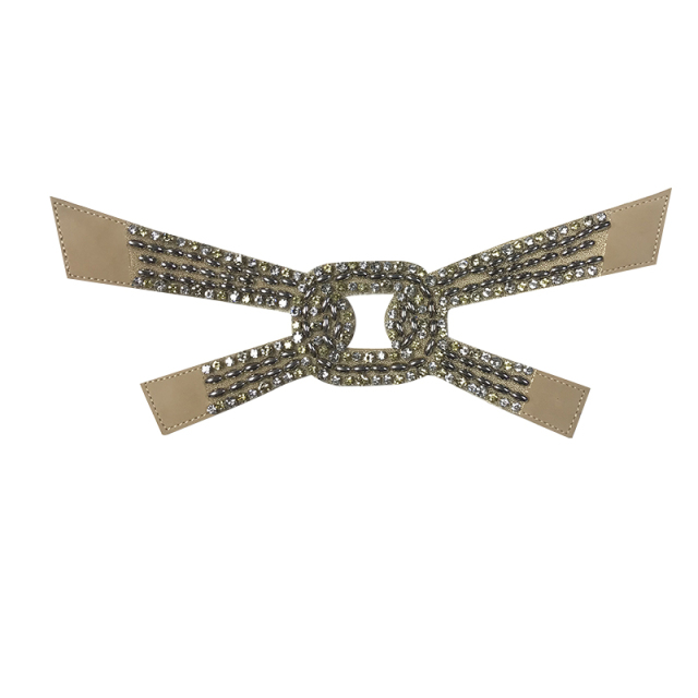 Vamp semi-finished laser semi-circular ironing piece women's shoe sandal vamp drilling sandal surface processing customization