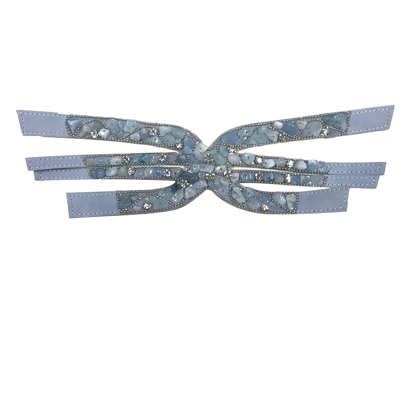 Cross-border new manual laser drilling women's sandal upper semi-finished product processing customization
