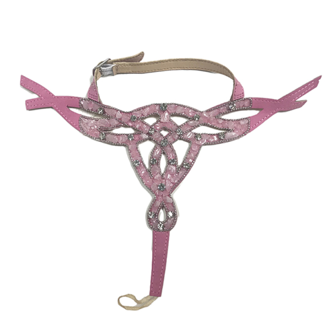 Cross-border new manual laser drilling women's sandal upper semi-finished product processing customization