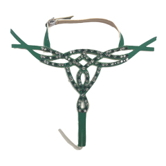 Cross-border new manual laser drilling women's sandal upper semi-finished product processing customization