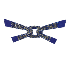 Vamp semi-finished laser semi-circular ironing piece women's shoe sandal vamp drilling sandal surface processing customization