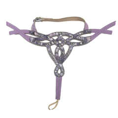 2021 women's hot stick wave electric embroidery upper stick chain fashion diamond inlaid upper semi-finished products to sample processing and customization