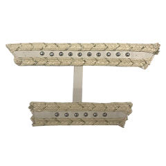 Cross-border hot summer women's sandals shoe upper nail bead sewing bead shoe material wholesale