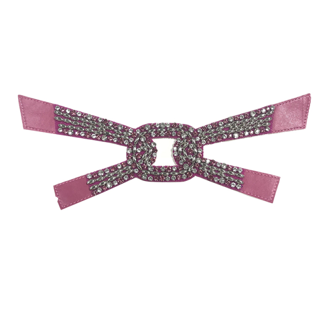 Vamp semi-finished laser semi-circular ironing piece women's shoe sandal vamp drilling sandal surface processing customization