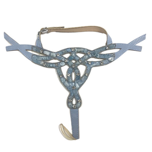 Cross-border new manual laser drilling women's sandal upper semi-finished product processing customization