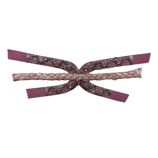 2021 new electric embroidery hot diamond chain shoe accessory fashion diamond inlaid shoe material sandals slippers women's upper customization