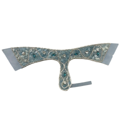 2021 new electric embroidery hot diamond chain shoe accessory fashion diamond inlaid shoe material sandals slippers women's upper customization