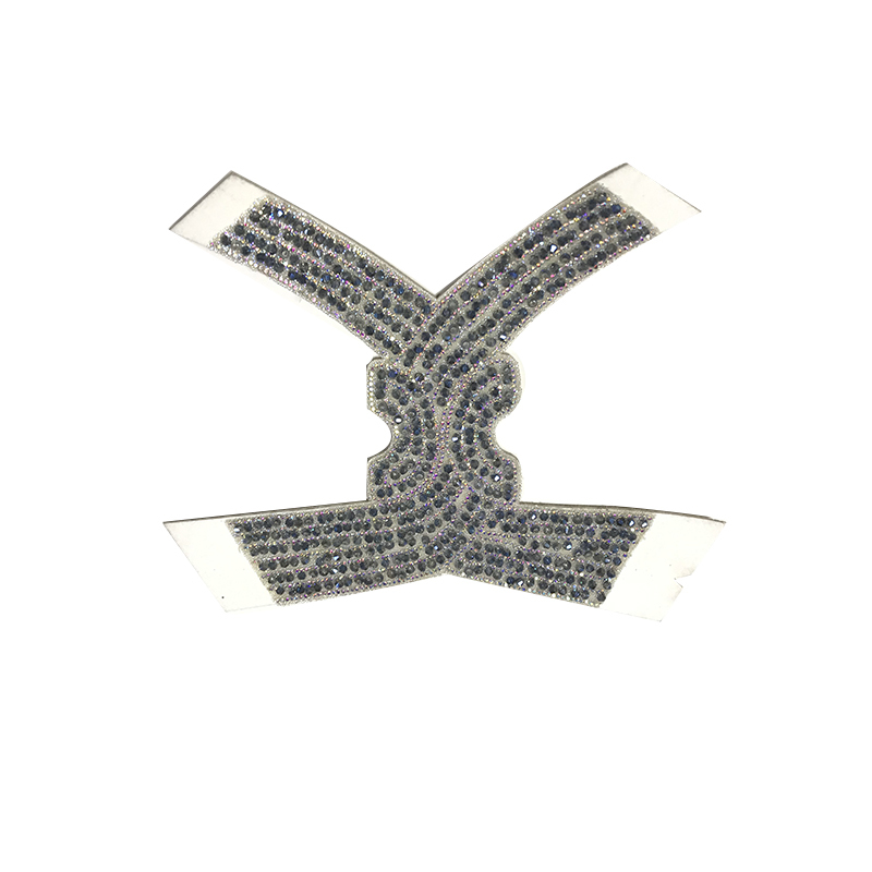 2021 new electric embroidery hot diamond chain shoe accessory fashion diamond inlaid shoe material sandals slippers women's upper customization