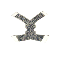 2021 new electric embroidery hot diamond chain shoe accessory fashion diamond inlaid shoe material sandals slippers women's upper customization