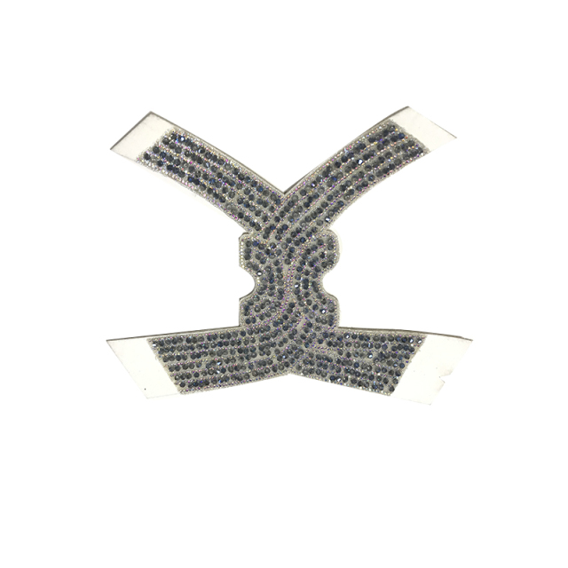 2021 new electric embroidery hot diamond chain shoe accessory fashion diamond inlaid shoe material sandals slippers women's upper customization