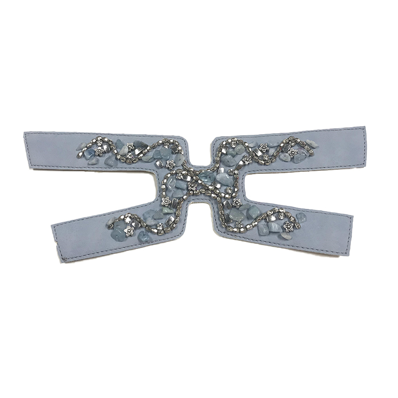 Cross-border new manual laser drilling women's sandal upper semi-finished product processing customization