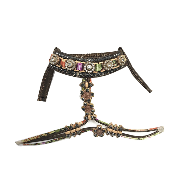 Hot new nail laser spot hot diamond jewelry women sandals children's upper semi-finished wholesale processing customization