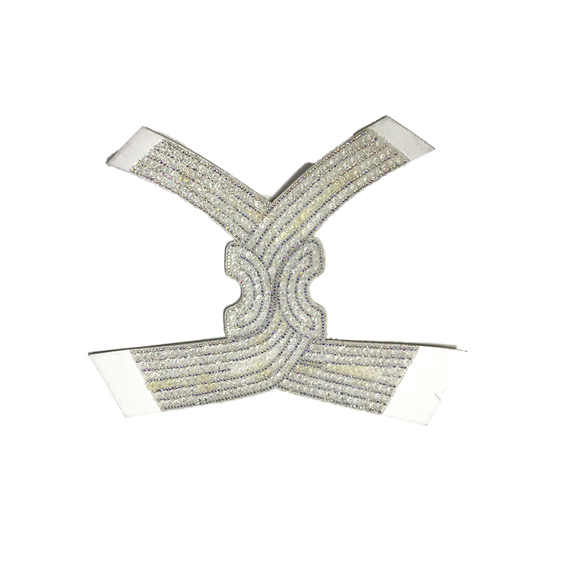 2021 new electric embroidery hot diamond chain shoe accessory fashion diamond inlaid shoe material sandals slippers women's upper customization