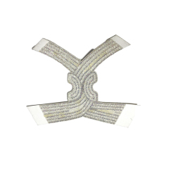 2021 new electric embroidery hot diamond chain shoe accessory fashion diamond inlaid shoe material sandals slippers women's upper customization