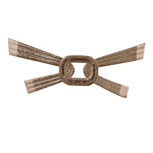 European Union hot sales of hand-made three-dimensional ironing diamond women sandals upper velvet cloth ironing diamond upper semi-finished products wholesale