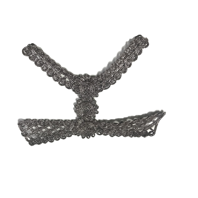 New hot shoe upper semi-finished summer women's shoes sandals rope embroidery nail nail shoe accessories shoe upper shoe material processing customization