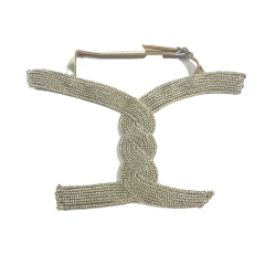 New hot shoe upper semi-finished summer women's shoes sandals rope embroidery nail nail shoe accessories shoe upper shoe material processing customization