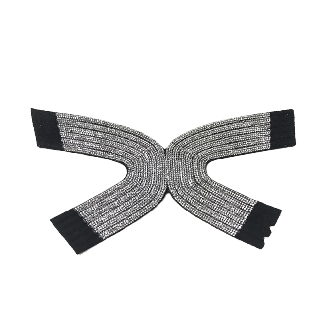 European Union hot sales of hand-made three-dimensional ironing diamond women sandals upper velvet cloth ironing diamond upper semi-finished products wholesale