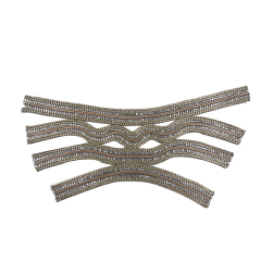 New hot shoe upper semi-finished summer women's shoes sandals rope embroidery nail nail shoe accessories shoe upper shoe material processing customization