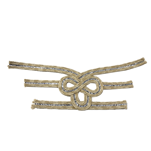 New hot shoe upper semi-finished summer women's shoes sandals rope embroidery nail nail shoe accessories shoe upper shoe material processing customization