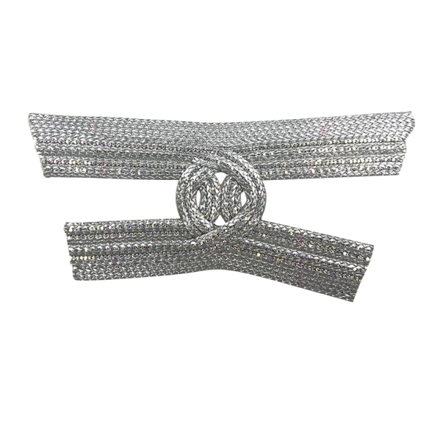 Benutzerdefinierte neue Perlenstickerei Sandalen Frauen bohren Acryl nähen Perlen Weben oberen halbfertigen Quelle Hersteller zur Probe Verarbeitung