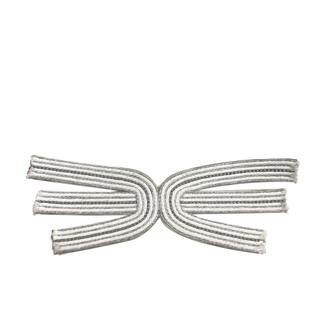 New embroidery rope embroidery sequin embroidery beaded sewing beads female fashion slippers shoe upper accessories manufacturers processing custom