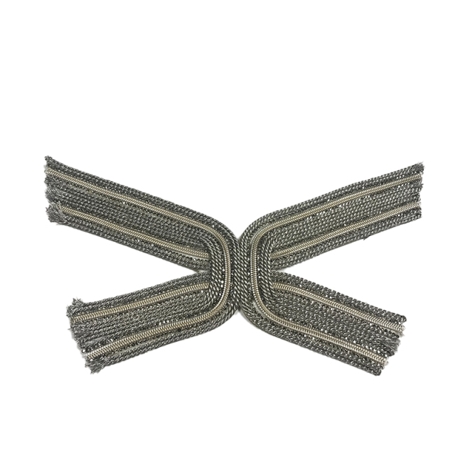 New embroidery rope embroidery sequin embroidery beaded sewing beads female fashion slippers shoe upper accessories manufacturers processing custom