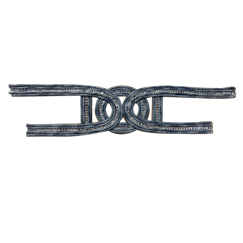 Benutzerdefinierte neue Perlenstickerei Sandalen Frauen bohren Acryl nähen Perlen Weben oberen halbfertigen Quelle Hersteller zur Probe Verarbeitung