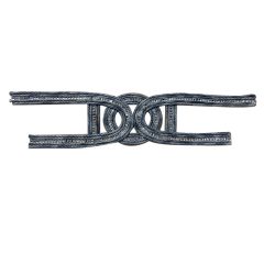 Benutzerdefinierte neue Perlenstickerei Sandalen Frauen bohren Acryl nähen Perlen Weben oberen halbfertigen Quelle Hersteller zur Probe Verarbeitung