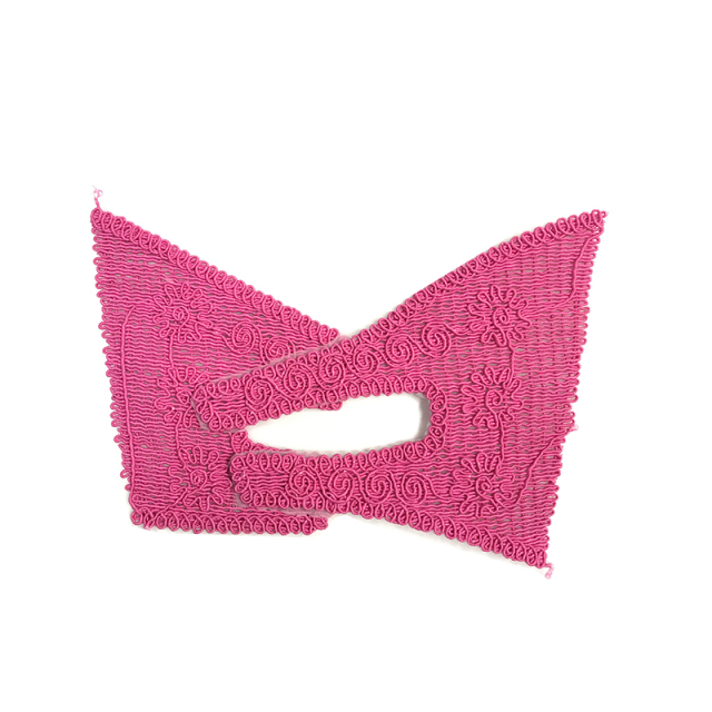 New embroidery rope embroidery sequin embroidery beaded sewing beads female fashion slippers shoe upper accessories manufacturers processing custom