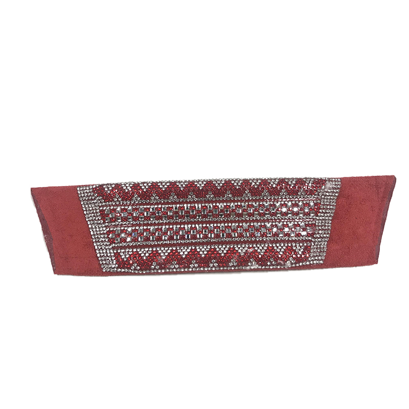 Cross-border direct sales shoe upper semi-finished back glue point drilling iron drilling women's shoe upper shoe material factory processing customization